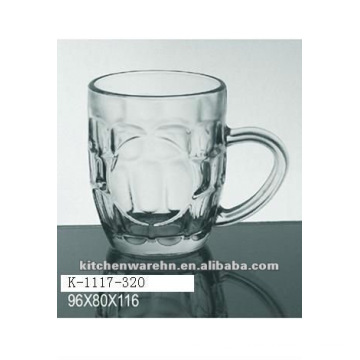 glass beer mugs with silk screem logo